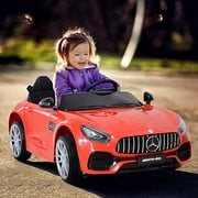 Licensed Mercedez Kids Ride-On Car with Remote Control Suspension Wheel Adjustable Speed