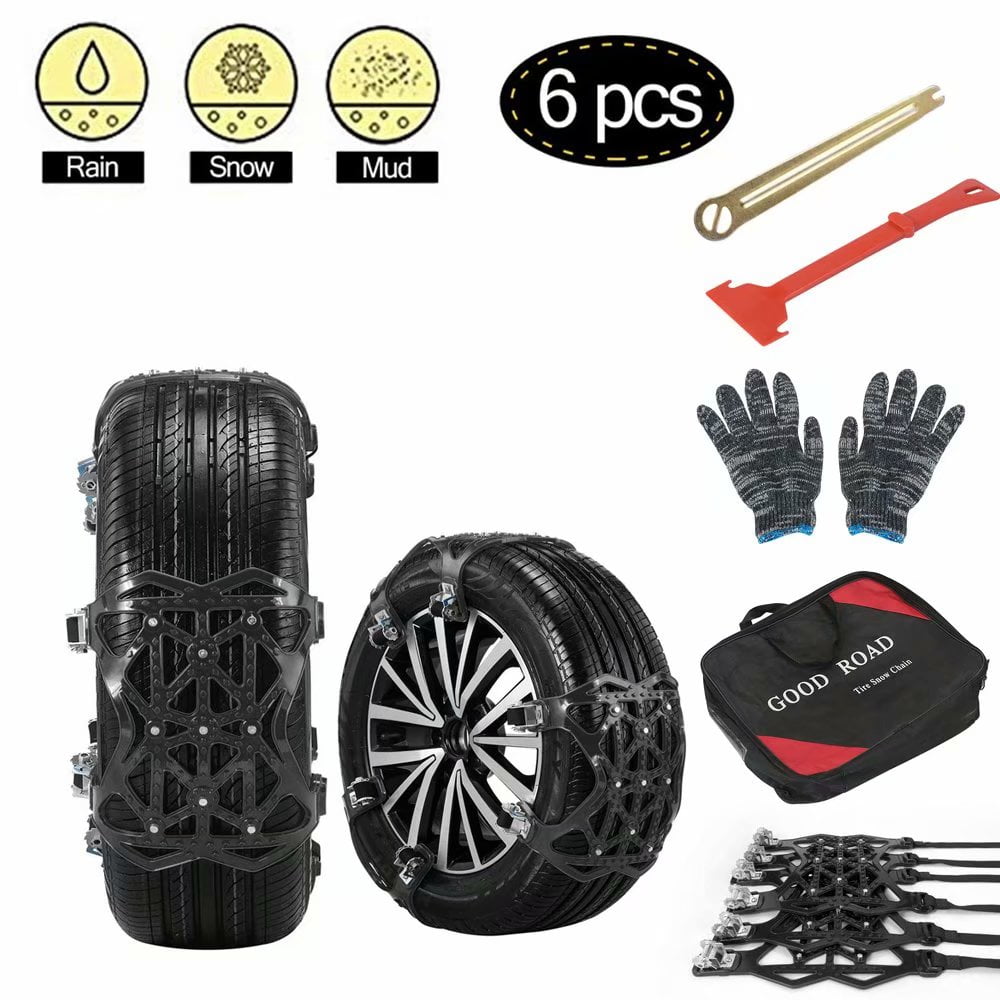 etc 205//75/×16 Anti-Skid Tires chains *2pcs Emergency Snow Chain for family car//SUV//MPV Size : 205//75/×16