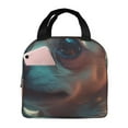 thumbnail image 1 of Fotbe Cute Flower Chihuahua Puppy Bolsa Térmica con Estampado y Forro de Aluminio Grueso Bolsa de Almuerzo con Bolsillo Frontal para Hombres y Mujeres, Ideal para Trabajo, Escuela, 1 of 8