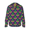 thumbnail image 3 of Balery Mardi Gras Carnival3 Men's Women's UPF 50+ Sun Protection Lightweight Hoodie Performance Long Sleeve Shirt for Fishing Running-XX-Large, 3 of 9