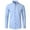 Sky Blue, variant on Men's Long Sleeve Button Down Shirt, Solid Breathable Collared Shirt, Relaxed Fit Lightweight Top, Ideal for Year-Round & Daily Outings Sky Blue XL