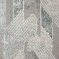 thumbnail image 2 of LR Home Martha Annie Gray/Blue Modern Geometric Polyester Area Rug, 5'3" x 7'3", 2 of 6