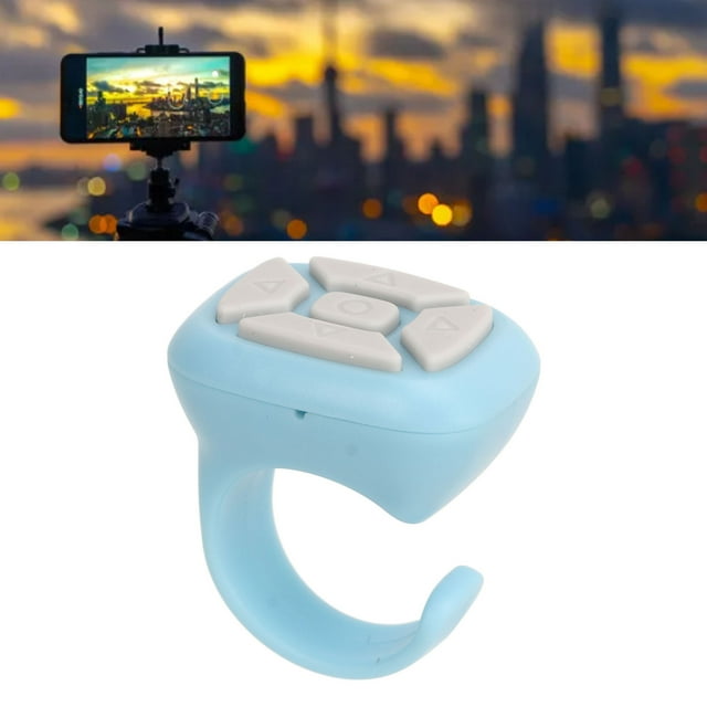 Remote ControlUSB Rechargeable App Page Turner for Tik Tok Cell Phone Camera Shutter Selfie with5.3, Long Battery Life, and Ergonomic Design for Novel and Comic Reading