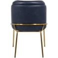 thumbnail image 3 of Meridian Furniture Jagger Navy Faux Leather Dining Chair - Set of 2, 3 of 7
