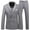 Gray, variant on Men's 2 Piece Double Breasted Suits Slim Fit Tuxedo Jacket and Dress Pants Set for Wedding Business Prom Pink 12(XXXXXL)