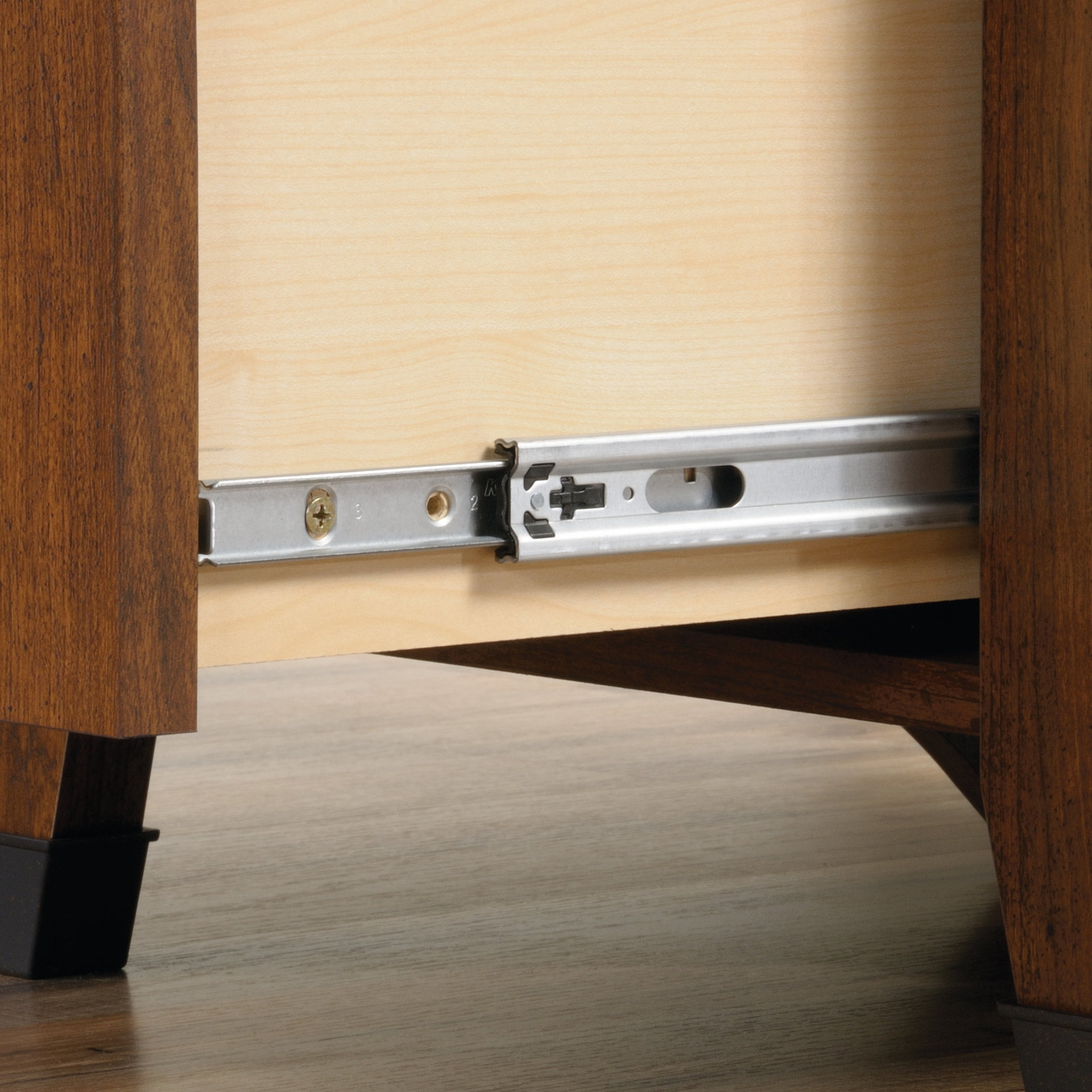 Sauder Carson Forge Corner Computer Desk, Washington Cherry Finish