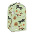 thumbnail image 2 of HELLHERO Horse and Flower Pattern Food Processor Cover Easy to Install Kitchen Appliance Protections for Home Kitchen, 2 of 6