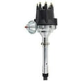 thumbnail image 2 of A-Team Performance Pro Series R2R Distributor, 8.0mm Under the Exhaust Spark Plug Wires, 50K Volts E-Coil For GMC Chevrolet SBC SB V8 262 327 350 400 with Fixed Collar Black Cap, 2 of 9