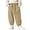 Khaki, variant on Jalioing Toddler Kids Cargo Pants Elastic Waist Plain Casual Pants Boys Girls Fashion Loose Wide Leg Pants with Pocket