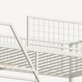 thumbnail image 6 of Twin Size Loft Metal Bed with White for Bedroom and Dormitory, with Built-in Charging Station and LED Lighting, 6 of 9