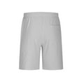 thumbnail image 7 of fatyb Mens Casual Shorts Lightweight Summer Beach Shorts Drawstring Plain Vacation Shorts with Pockets, 7 of 7