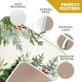 thumbnail image 4 of Christmas Tree Dish Drying Mats 16x18 In, Xmas Green Forest Leaves Winter Holiday Absorbent Reversible Microfiber Fast Dry Dishes Drainer Rack Pad for Countertop Kitchen Decor, 4 of 6