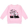 thumbnail image 2 of Inktastic Happy Valentine's Day Train Toddler Sweatshirt, 2 of 4