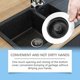 thumbnail image 4 of JUE-FISH JU-C09-0129-01 Kitchen Sink Strainer Drain Filter Basket Anti Clogging Food Debris Catcher, 4 of 5
