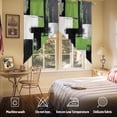 thumbnail image 5 of Abstract Graffiti Swag Curtain Valance for Windows, Green Black Ornamental Motif Window Treatments Short Swag Topper for Kitchen Windows Bathroom Bedroom, 36"x45", 5 of 8