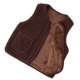 thumbnail image 3 of Chaleco polar de invierno para niños, chaleco térmico con bolsillos grandes para mantener el calor, para días fríos, marrón oscuro, 130cm, 3 of 5