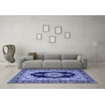 thumbnail image 3 of Ahgly Company Indoor Rectangle Medallion Blue Traditional Area Rugs, 3' x 5', 3 of 4