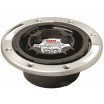 Oatey 43552 ABS Easy Tap Closet Flange w/Stainless Steel Ring, 3"/4"
