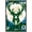 Barnwood Framed Version, variant on NBA Milwaukee Bucks - Maximalist Logo 23 Wall Poster, 22.375" x 34"