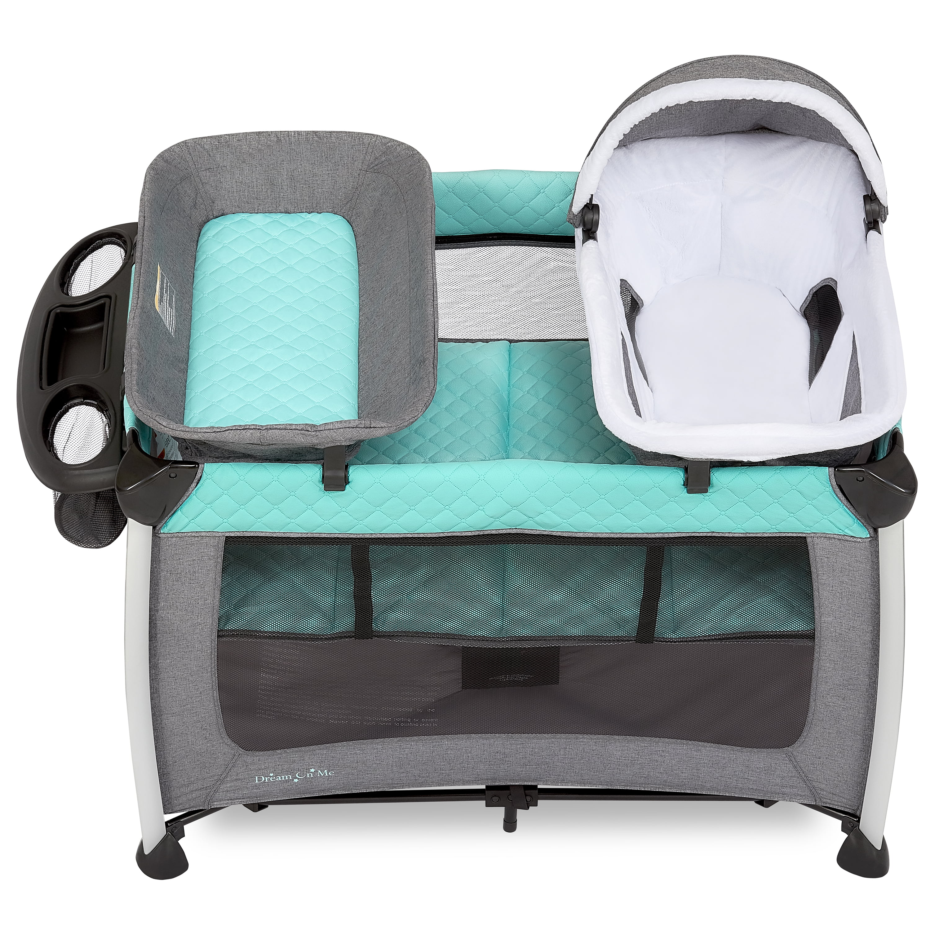 Dream On Me Princeton Deluxe Playard I Nap ‘N pack I Play Yard I Infant Bassinet I Compact Fold I Removeable Changing Table I Removable Napper 