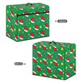 thumbnail image 3 of HELLHERO Christmas Icon Pattern Sewing Machine Dust Cover with Tote Handle and Pocket Dustproof Zipper Pouch Lightweight Fits Most Sewing Machines, 3 of 8
