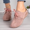 thumbnail image 2 of DeHolifer Summer Sandals for Women,Closed Toe Cutout Strap Lace Up Orthopedic Wide Width Slip On Slides Ladies Low Wedge Heel Casual Shoes, 2 of 8