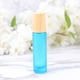 thumbnail image 5 of FELTECHELECTR 5 minibotellas de vidrio de 10 ml con tapa de madera, vacías, portátiles, para perfumes, para viajes en casa (azul), 5 of 6