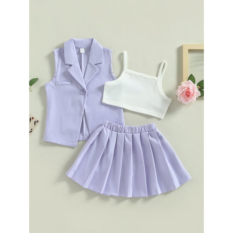 Purple skirt hotsell suit vest