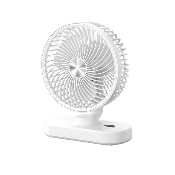 Bfogop Corded Wall-Mount Office Fan with Digital Display, 20dB Brushless Motor & 360° Rotation, Direct Plug USB Hanging Fan for Desk Bedroom