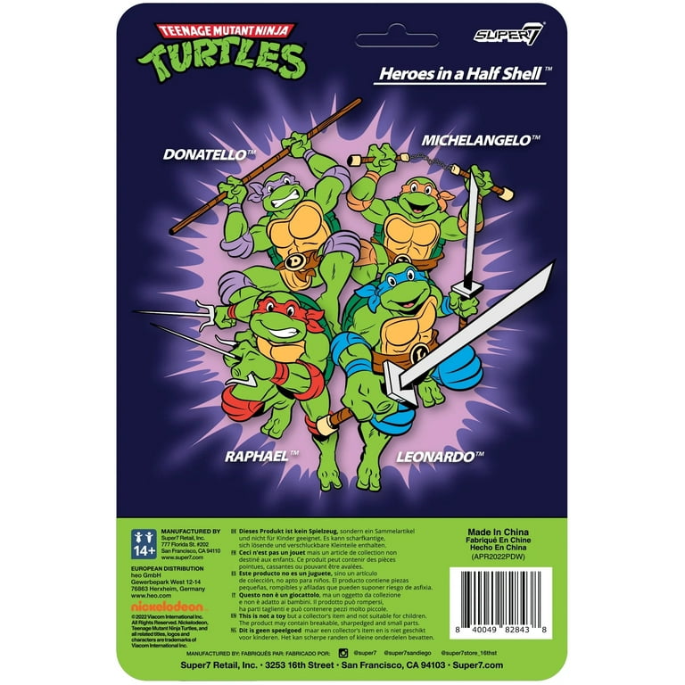 Super7 - Teenage Mutant Ninja Turtles - ReAction Wv 7 - Leonardo