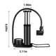 thumbnail image 3 of Minibomba portátil para bicicleta con manómetro | Bomba de pie para neumáticos de bicicleta | Compresor de aire de aluminio con aguja y boquilla para balones deportivos e inflables, 3 of 8