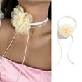 thumbnail image 2 of ZPAQI Gothic Elegant Rose Flower Clavicle Chain Necklace Women Adjustable Choker, 2 of 21
