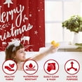 thumbnail image 5 of Merry Christmas Shower Curtain Set with Hooks Red Shower Curtains 72x72 Inch Xmas Christmas Holiday Bathroom Bath Rustic Farmhouse Decor Waterproof Weighted, Sets with 12 Hooks, 5 of 6