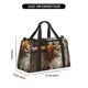 thumbnail image 3 of Fotbe Funny Bald Eagle Bolsa de Viaje con Estampado, Bolsa de Fin de Semana para Mujer con Compartimento para Zapatos, Bolsa de Gimnasio con Bolsillo Húmedo, 3 of 7
