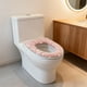 thumbnail image 5 of CaiYueKe Glow in Dark Toilet Seat Cover, Plush Soft Washable Non-Slip Bathroom Mat, Universal Fit Warm Cushioned Toilet Lid Cover for Winter Comfort, Luminous Toilet Seat Mat, 5 of 7