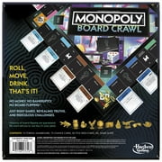 Monopoly Board Crawl Party Game, Official Monopoly Drinking Game for Adults Ages 21+