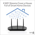 thumbnail image 3 of Router WiFi 6 NETGEAR R6700AX AX1800 de velocidad inalámbrica, 3 of 6