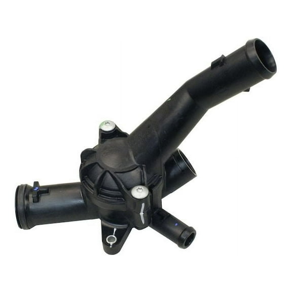 Engine Coolant Thermostat Housing Assembly - Compatible with 2006 - 2010, 2012 - 2014 Volkswagen Beetle 2.5L 5-Cylinder 2007 2008 2009 2013