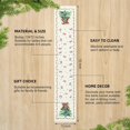 thumbnail image 2 of Christmas Table Runner 13 x 72 Inch Bow Christmas Tree Table Decor Farmhouse Winter Xmas Decorative Runner for Kitchen Dinning Indoor Outdoor Dinner Party Decor(Red Bow), 2 of 6