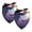 Multi-colored 3, variant on PhooArto Grey Skull Rose Patterns Dog Bandanas, 2 Pack Soft Washable Pet Scarf Triangle for Large Dogs Puppies and Cats