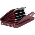thumbnail image 6 of for iPhone 14 Case Wallet with Strap for Women - Crossbody Lanyard,Zipper Pocket,Credit Card Holder,Ring Stand - RFID Blocking Phone Wallet Case for iPhone 14(6.1 inch,Wine Red), 6 of 18