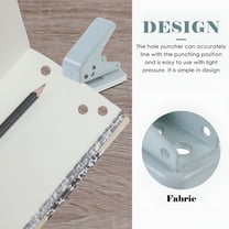 CCOCC 1-hole Puncher Manual Paper Single Hole Puncher Office Loose Leaf Punch Adjustable Hole Punch for Office,2.2"X1.38"X1.18"