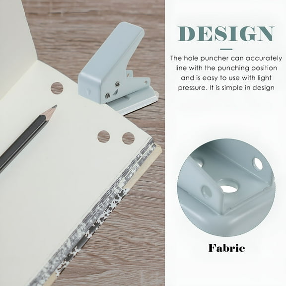 CCOCC 1-hole Puncher Manual Paper Single Hole Puncher Office Loose Leaf Punch Adjustable Hole Punch for Office,2.2"X1.38"X1.18"