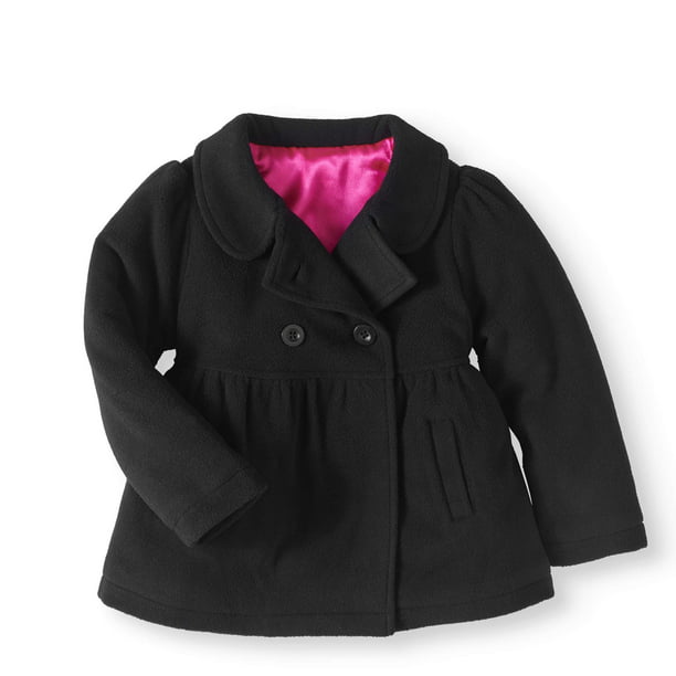 Baby Toddler Girls Essential Peacoat, Toddler Girl Black Pea Coat