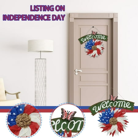 

Deal of The Day Dvkptbk Wreath Creative Living Room Decoration Welcome Wreath Pendant