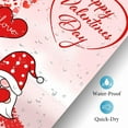 thumbnail image 4 of Valentine''s Day Shower Curtains, Gnomes Red Love Heart Tree Sweet Romantic Party Holiday Bathtub Curtain for Bathroom Decor Set, Cloth Durable Fabric Waterproof with 12 Hooks,72x72, 4 of 6