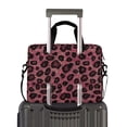 thumbnail image 2 of FORMRS 16" Laptop Bag Carrying Sleeve Case with Handle Travel Shoulder Briefcase, Deep Red Leopard Pattern, 2 of 8