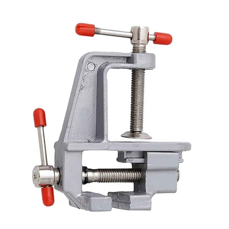 

YYNKM Christmas Deals Office Supplies Aluminum Table Bench Top Vise Vice Universal Swivel Clamp-On 360 Degree Rotating Mini Table Vise Craft Bench Gadgets Gifts Clearance Deals