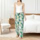 thumbnail image 4 of Balery Lotus Flower1 Pantalones de pijama para mujer, pijamas ultraligeros, pantalones de estar por casa-Large, 4 of 6