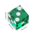 thumbnail image 3 of Pack of 5, Six Sided D6 19mm Casino Dice High-grade Acrylic Transparent Dice with for Razor Edges, 3 of 16